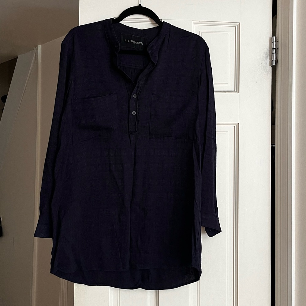 Reformation long sleeve shirt/tunic